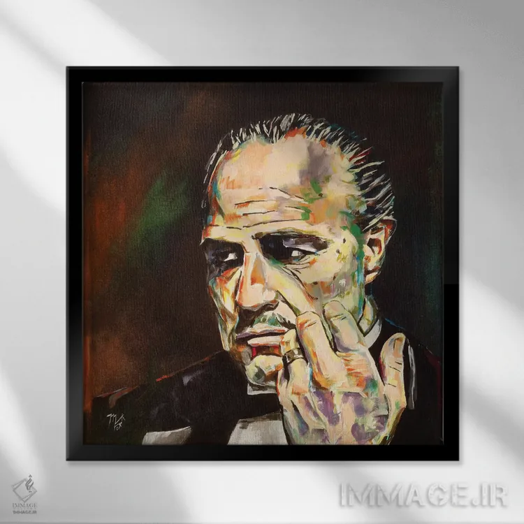 تابلو دکوراتیو به من پیشنهادی بده اثر مارک فاکس - نمای قابدار مشکی