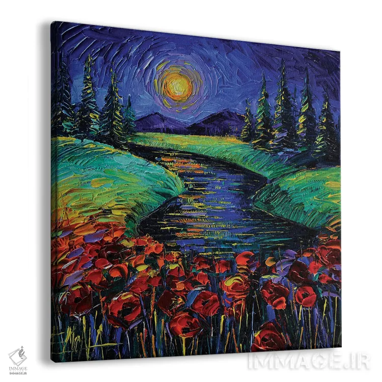 تابلو دکوراتیو شب جادویی اثر مونا ادولسکو - نمای پرسپکتیو محصول