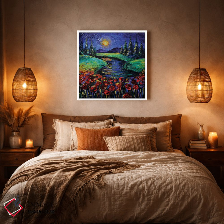 تابلو دکوراتیو شب جادویی اثر مونا ادولسکو - D4W