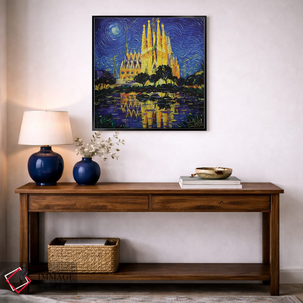 تابلو دکوراتیو ساگرادا فامیلیا بارسلونا اثر مونا ادولسکو - D4B