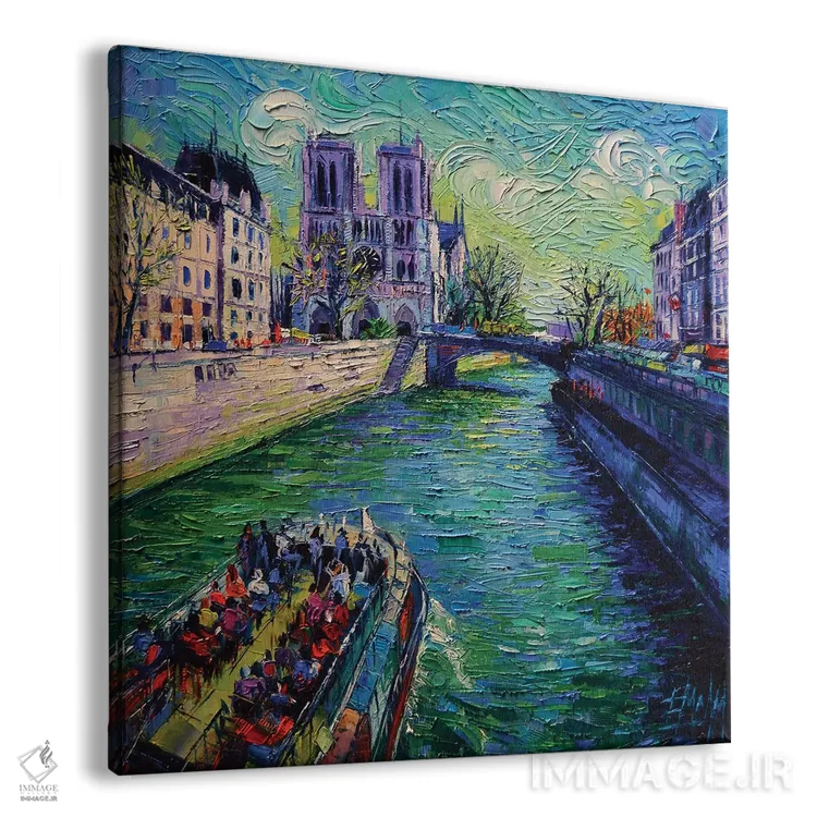 تابلو دکوراتیو عاشق پاریس در بهارم اثر مونا ادولسکو - نمای پرسپکتیو محصول