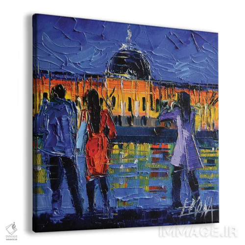 تابلو دکوراتیو گشت شبانه در لیون اثر مونا ادولسکو - نمای پرسپکتیو محصول