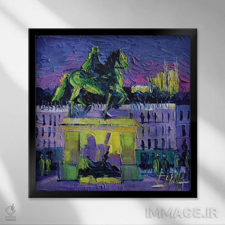 تابلو دکوراتیو لویی چهاردهم اثر مونا ادولسکو - نمای قابدار مشکی