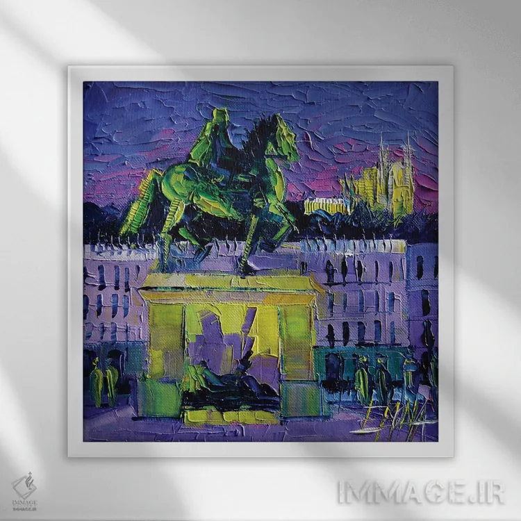 تابلو دکوراتیو لویی چهاردهم اثر مونا ادولسکو - نمای قابدار سفید