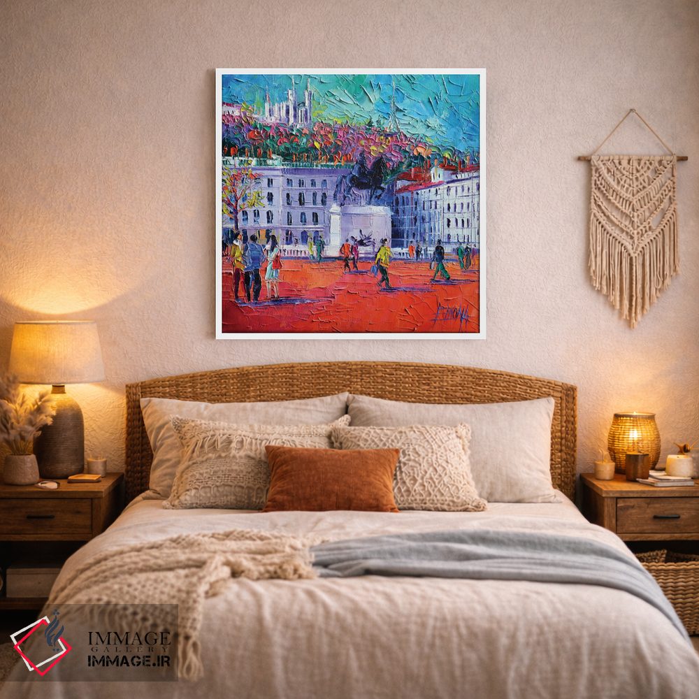 تابلو دکوراتیو میدان بلکور، لیون اثر مونا ادولسکو - D1W