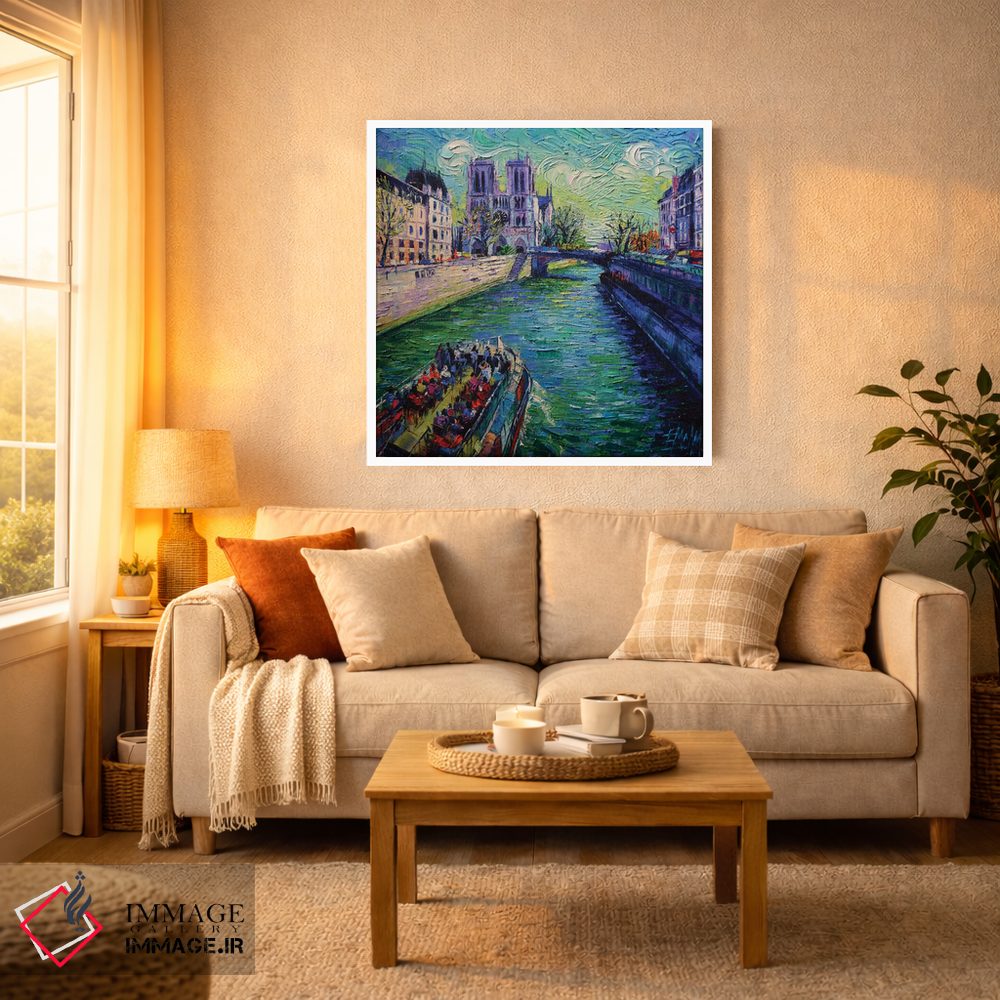 تابلو دکوراتیو عاشق پاریس در بهارم اثر مونا ادولسکو - D2W