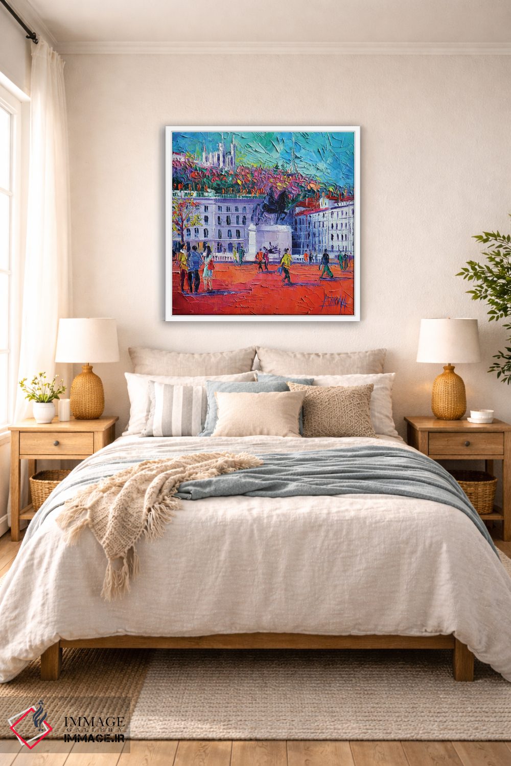 تابلو دکوراتیو میدان بلکور، لیون اثر مونا ادولسکو - D5W