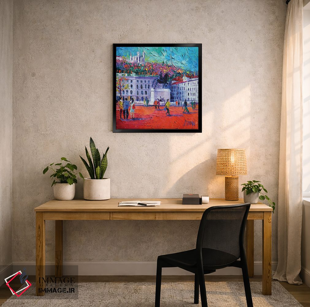 تابلو دکوراتیو میدان بلکور، لیون اثر مونا ادولسکو - D6B