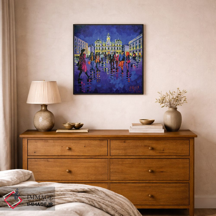 تابلو دکوراتیو نور و رنگ در میدان تررو اثر مونا ادولسکو - D2B