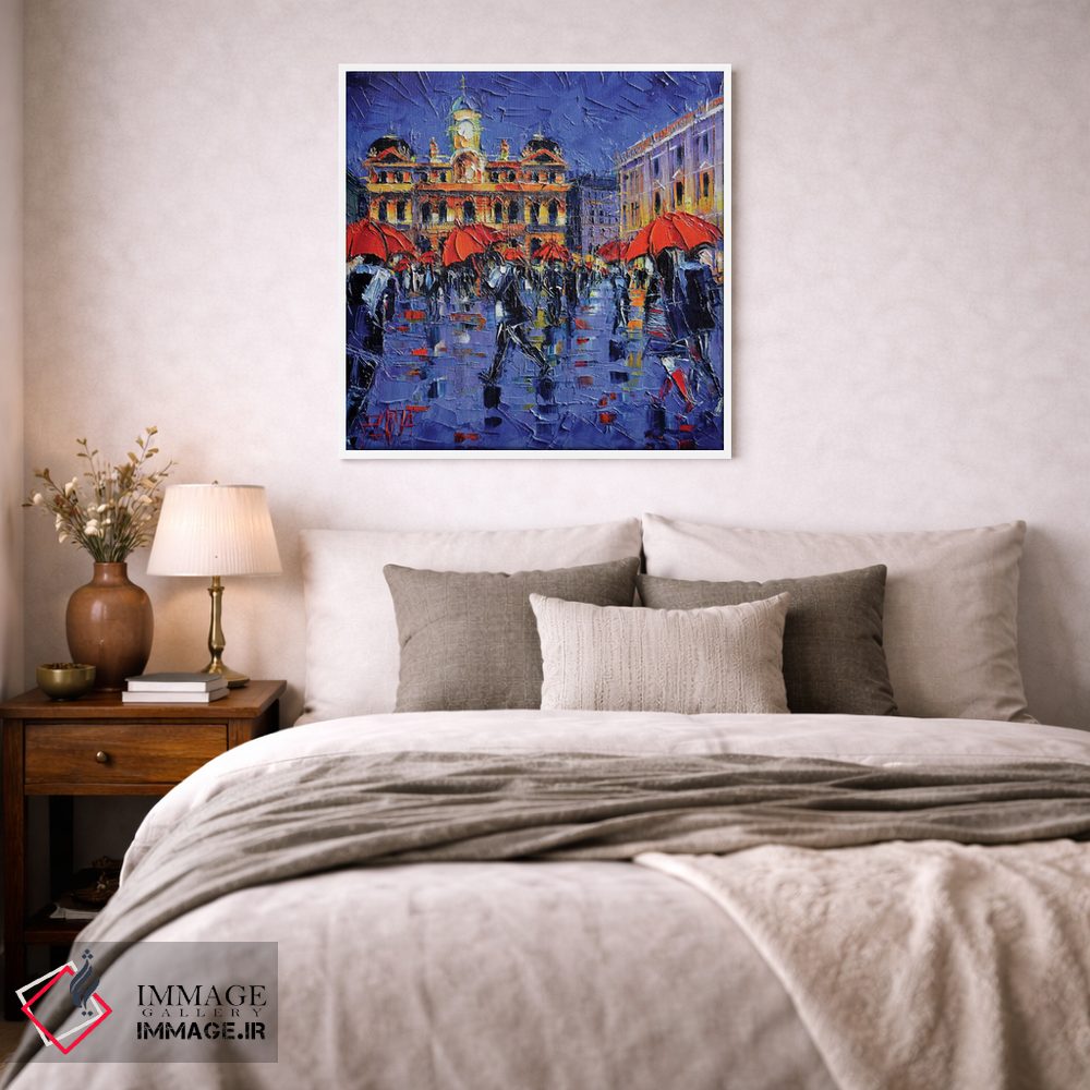 تابلو دکوراتیو چترهای لیون اثر مونا ادولسکو - D1W