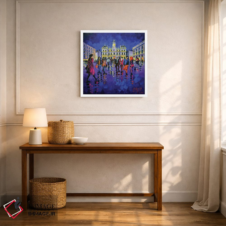 تابلو دکوراتیو نور و رنگ در میدان تررو اثر مونا ادولسکو - D6W