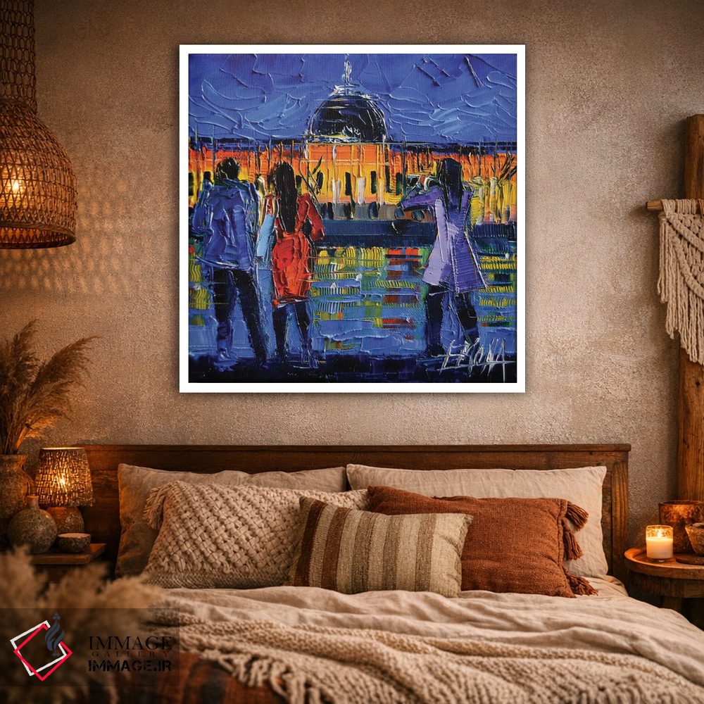 تابلو دکوراتیو گشت شبانه در لیون اثر مونا ادولسکو - D1W