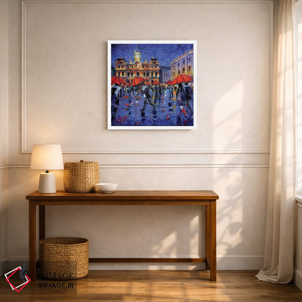 تابلو دکوراتیو چترهای لیون اثر مونا ادولسکو - D6W