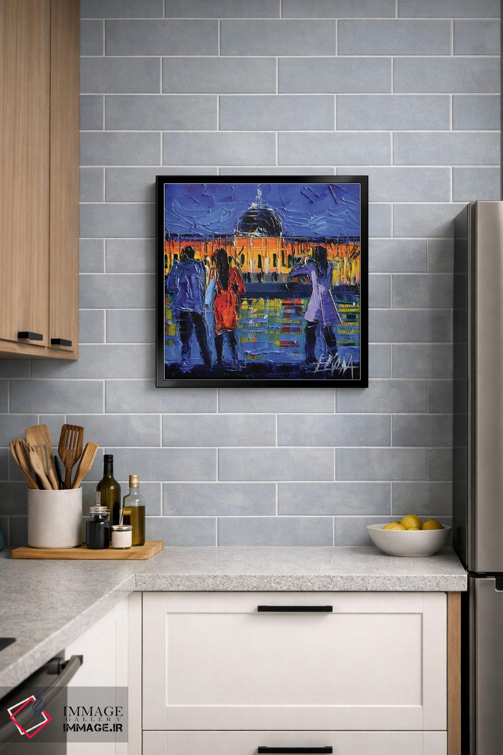 تابلو دکوراتیو گشت شبانه در لیون اثر مونا ادولسکو - D4B