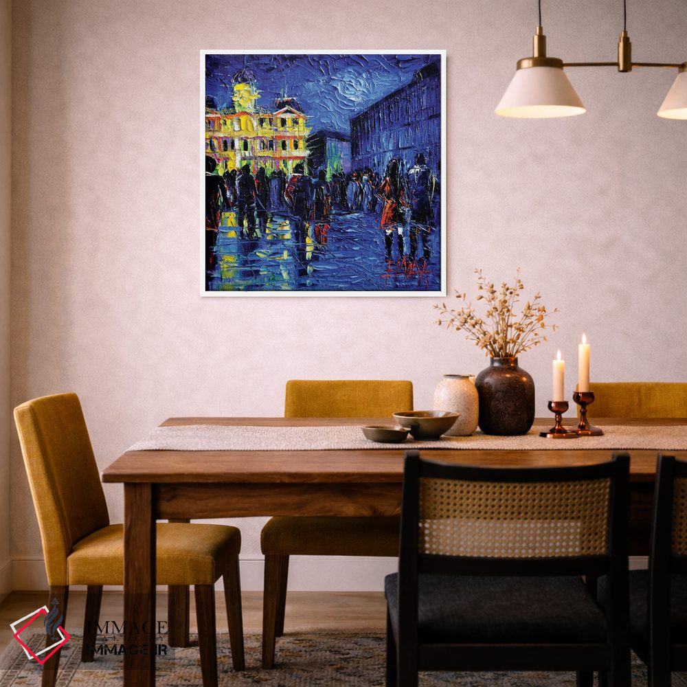 تابلو دکوراتیو جشنواره نور لیون اثر مونا ادولسکو - D5W