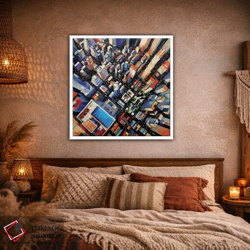 تابلو دکوراتیو نمای آسمان نیویورک اثر مونا ادولسکو - D1W