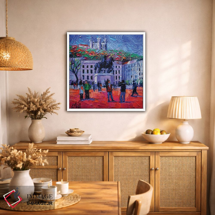 تابلو دکوراتیو یک سه شنبه در لیون اثر مونا ادولسکو - D1W