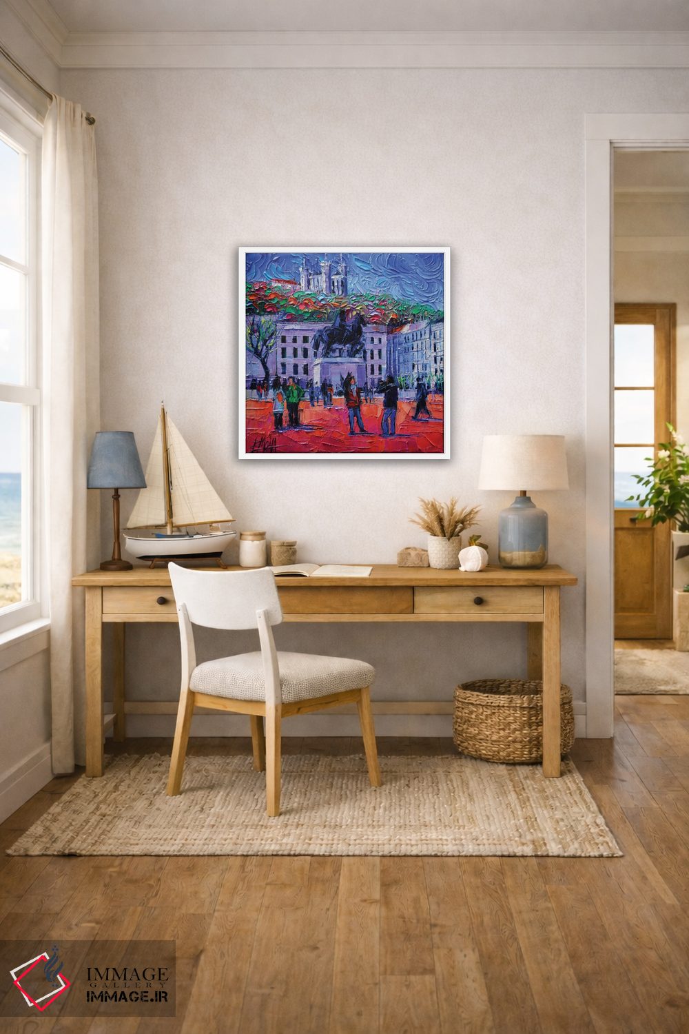 تابلو دکوراتیو یک سه شنبه در لیون اثر مونا ادولسکو - D2W