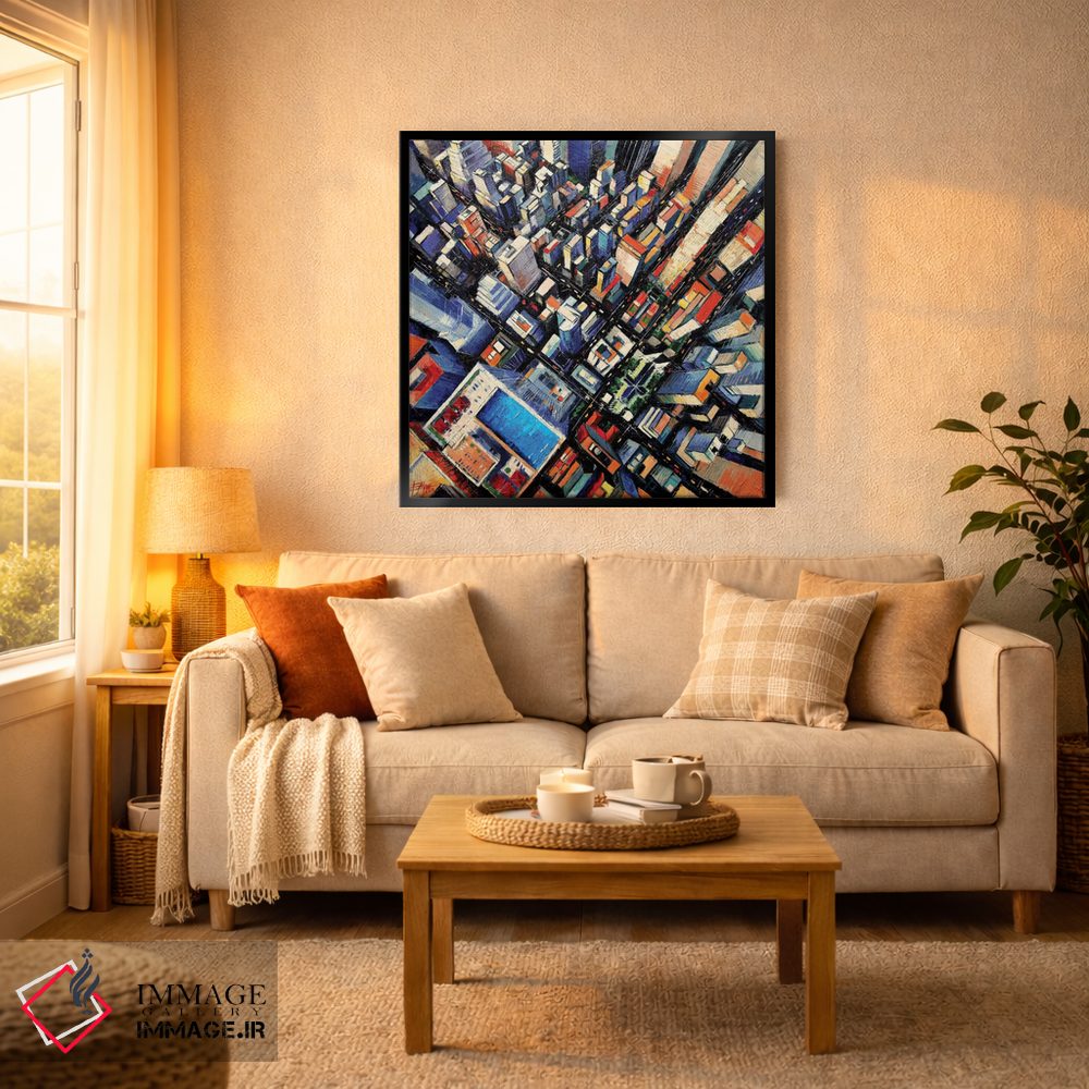 تابلو دکوراتیو نمای آسمان نیویورک اثر مونا ادولسکو - D3B