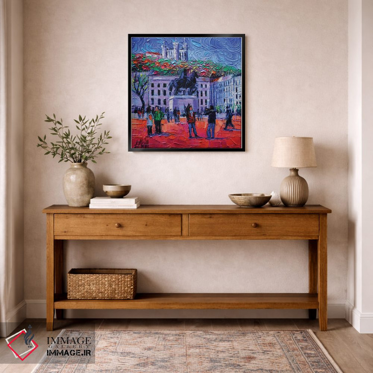 تابلو دکوراتیو یک سه شنبه در لیون اثر مونا ادولسکو - D6B