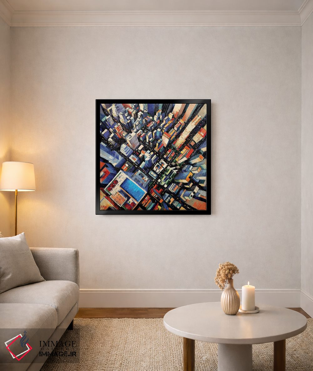 تابلو دکوراتیو نمای آسمان نیویورک اثر مونا ادولسکو - D4B