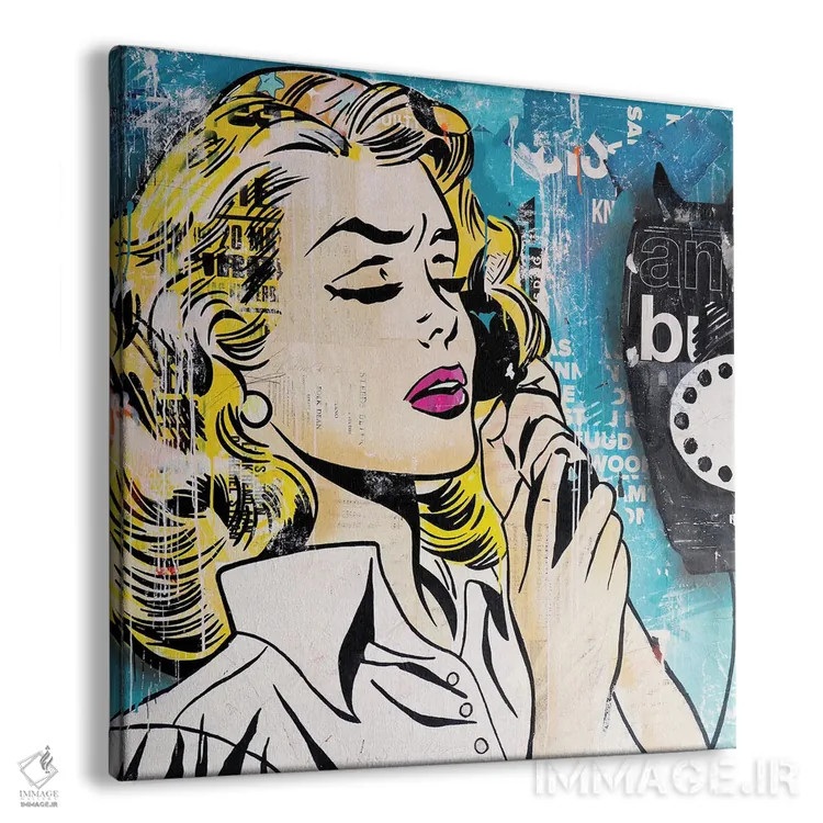 تابلو دکوراتیو من هم دلتنگ نبودنت هستم اثر میشیل فولکرز - نمای پرسپکتیو محصول