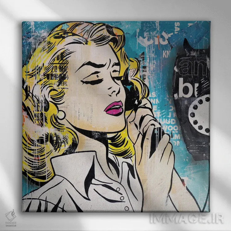 تابلو دکوراتیو من هم دلتنگ نبودنت هستم اثر میشیل فولکرز - نمای روبهرو روی دیوار