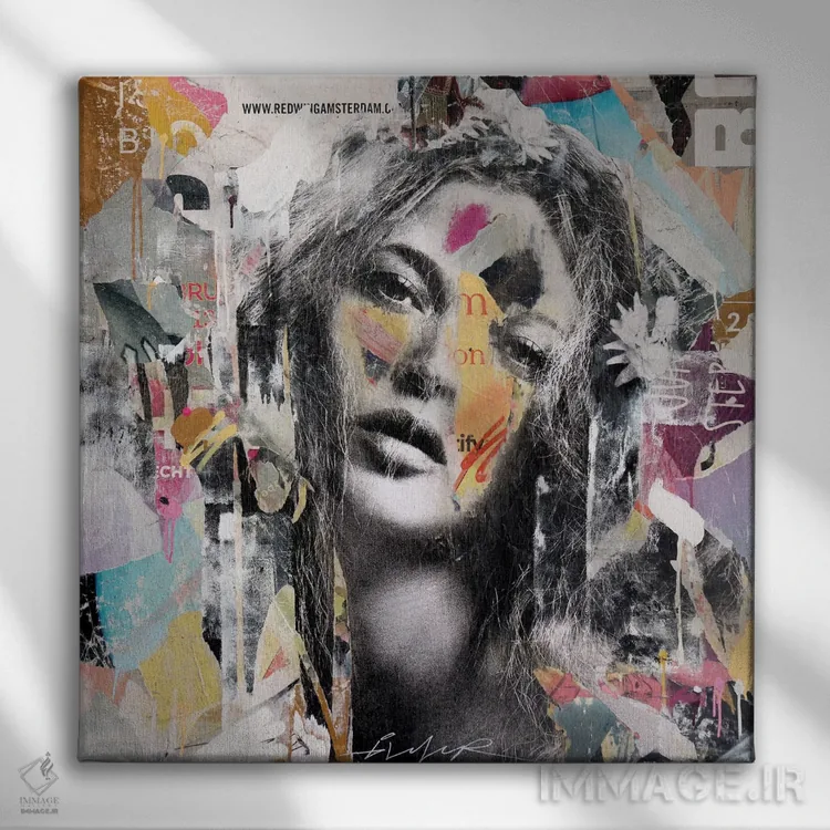 تابلو دکوراتیو عشق والاتری به من بده اثر میشیل فولکرز - نمای روبهرو روی دیوار