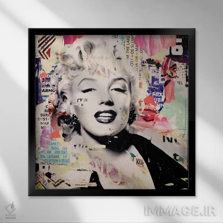 تابلو دکوراتیو مرلین ۱ اثر میشیل فولکرز - نمای قابدار مشکی