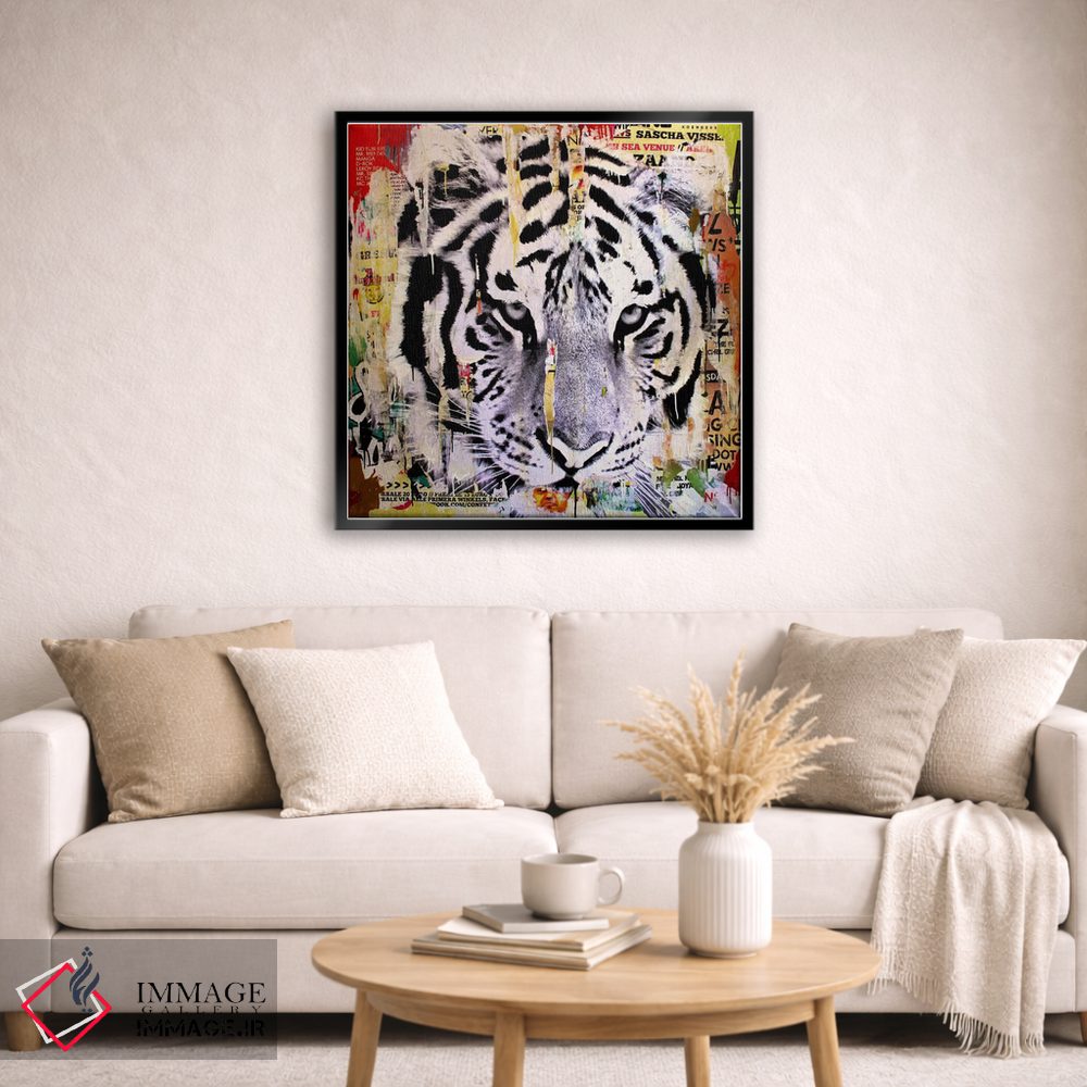 تابلو دکوراتیو سبک ببر ۲ اثر میشیل فولکرز - D4B