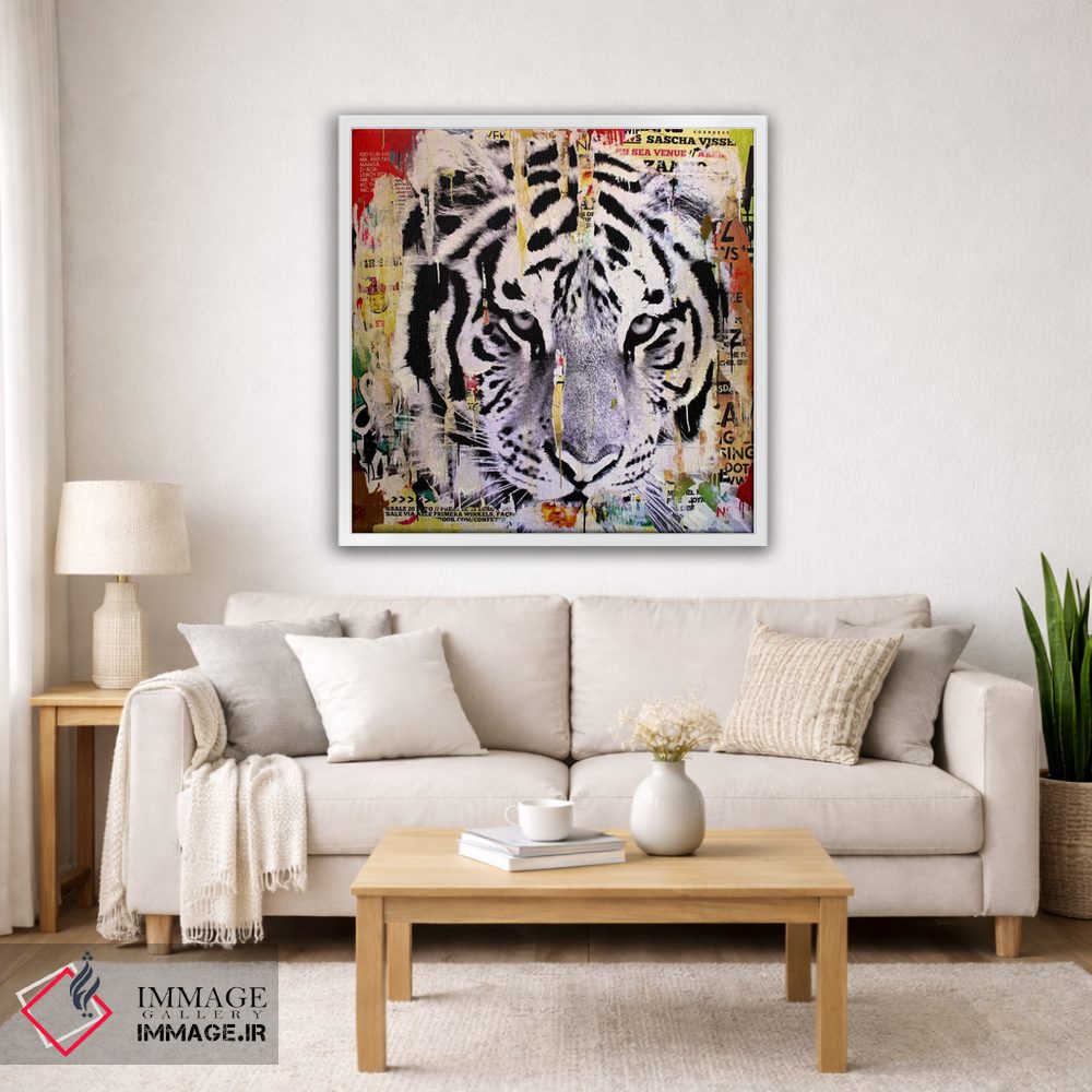 تابلو دکوراتیو سبک ببر ۲ اثر میشیل فولکرز - D3W