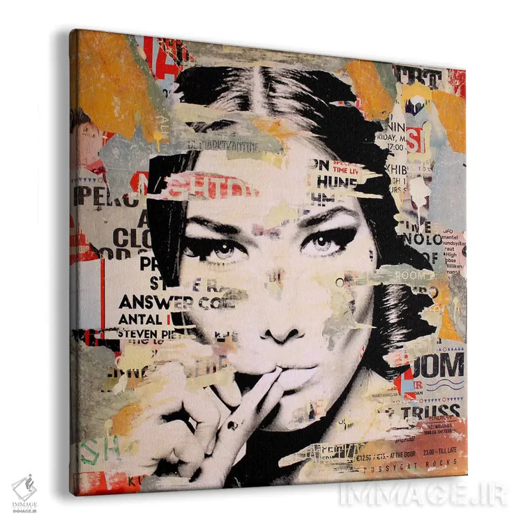 تابلو دکوراتیو کارلا برونی بسیار جذاب است ۲ اثر میشیل فولکرز - نمای پرسپکتیو محصول