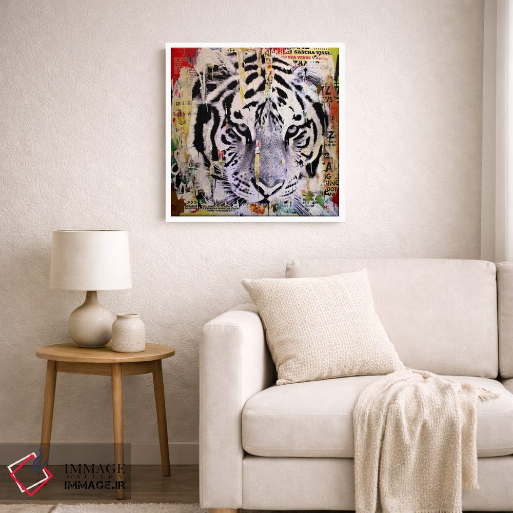 تابلو دکوراتیو سبک ببر ۲ اثر میشیل فولکرز - D6W