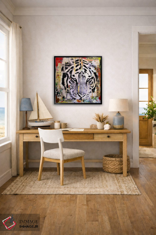 تابلو دکوراتیو سبک ببر ۲ اثر میشیل فولکرز - D5B