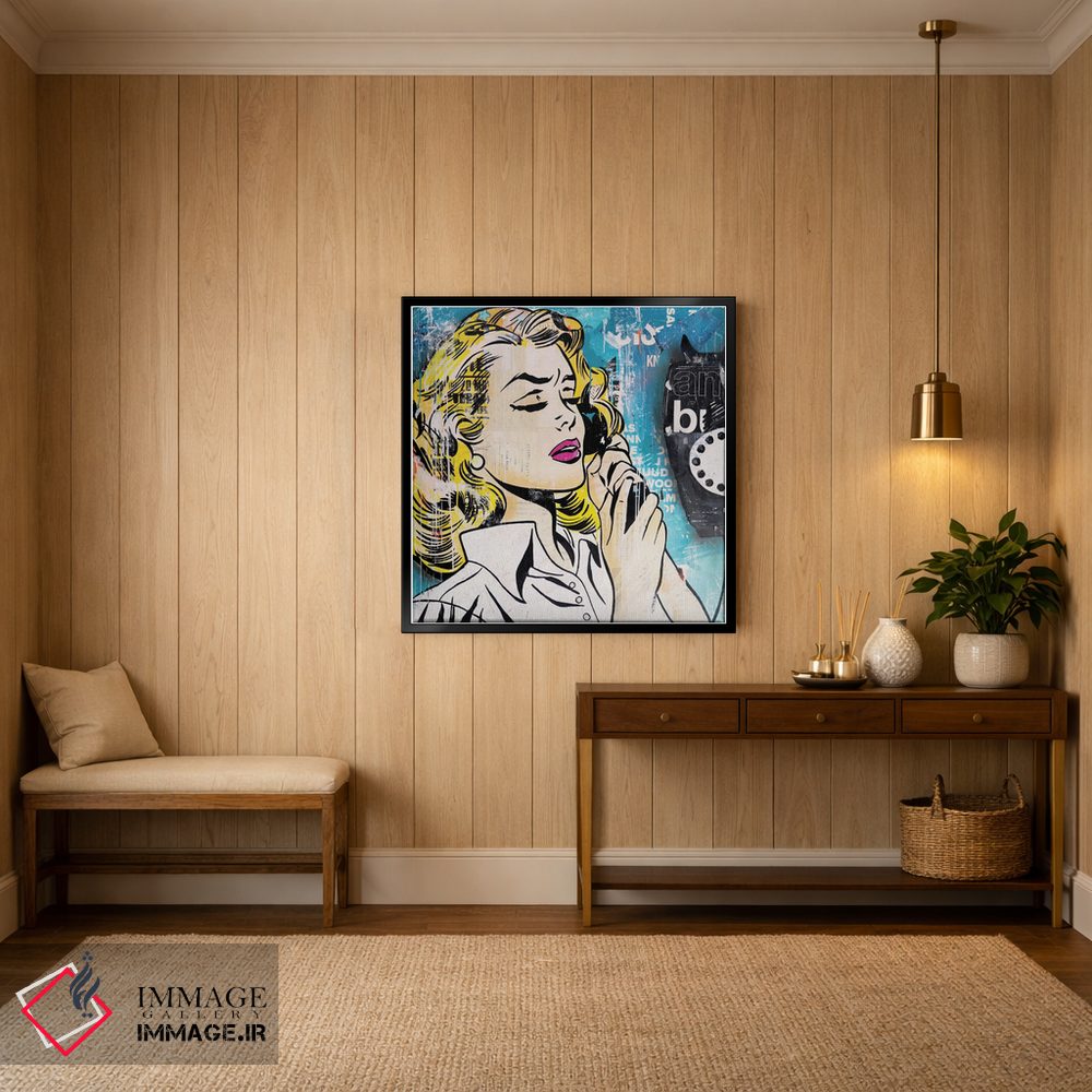 تابلو دکوراتیو من هم دلتنگ نبودنت هستم اثر میشیل فولکرز - D3B