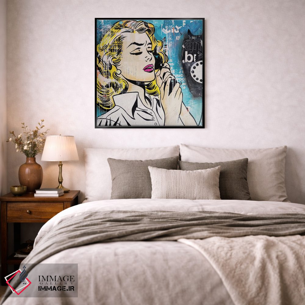 تابلو دکوراتیو من هم دلتنگ نبودنت هستم اثر میشیل فولکرز - D2B