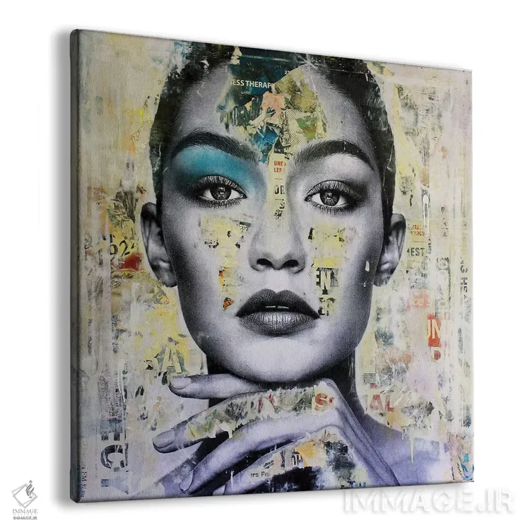 تابلو دکوراتیو جی جی حدید اثر میشیل فولکرز - نمای پرسپکتیو محصول