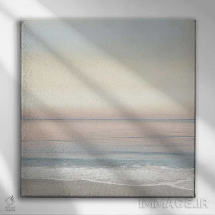 تابلو دکوراتیو خط ساحلی ۱ اثر مگی اولسن - نمای روبهرو روی دیوار