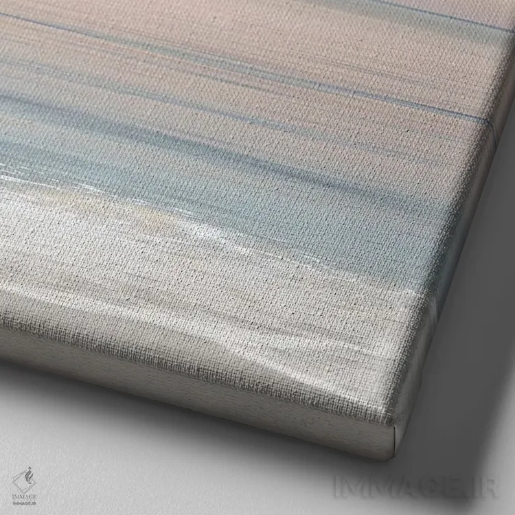 تابلو دکوراتیو خط ساحلی ۱ اثر مگی اولسن - نمای نزدیک بافت بوم