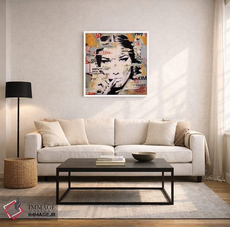 تابلو دکوراتیو کارلا برونی بسیار جذاب است ۲ اثر میشیل فولکرز - D1W