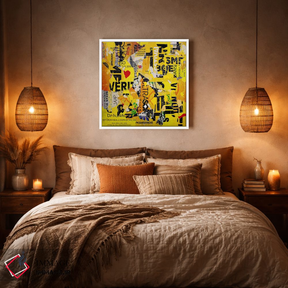 تابلو انتزاعی رنگ ۱ اثر میشیل فولکرز - D5W