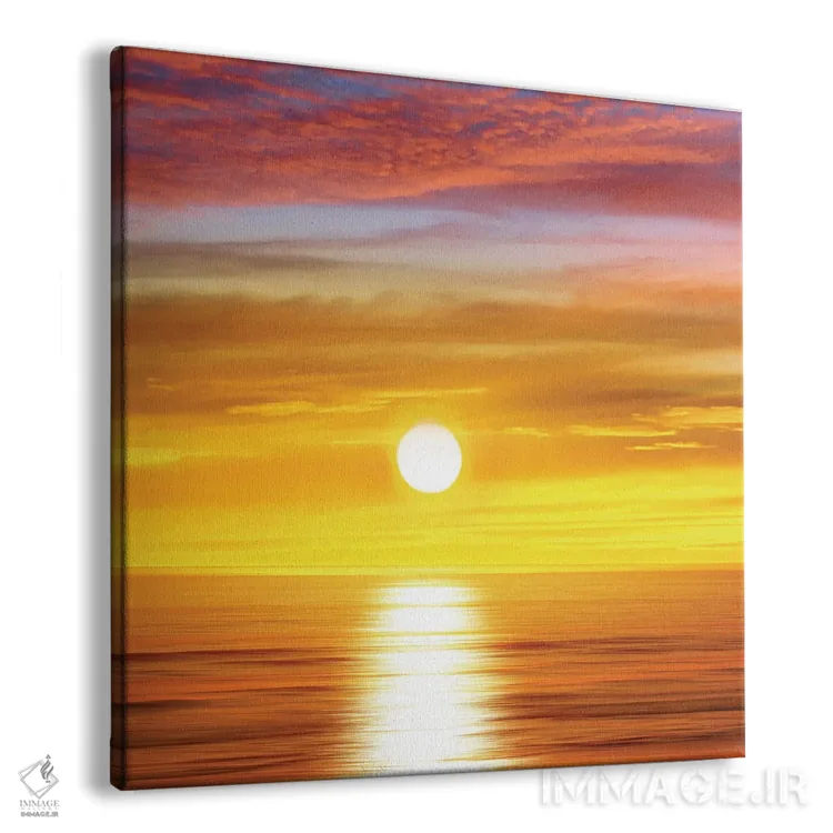 تابلو دکوراتیو اقیانوس آفتابی II اثر مگی اولسن - نمای پرسپکتیو محصول