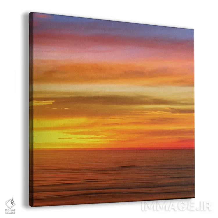 تابلو دکوراتیو اقیانوس آفتابی III اثر مگی اولسن - نمای پرسپکتیو محصول