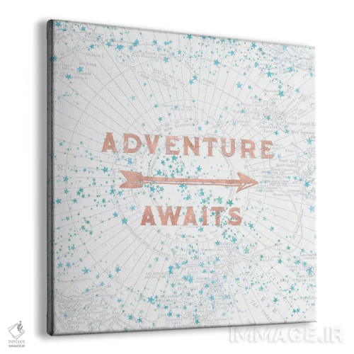 تابلو دکوراتیو ماجراجویی در انتظار در رزگلد اثر نیچر مجیک - نمای پرسپکتیو محصول