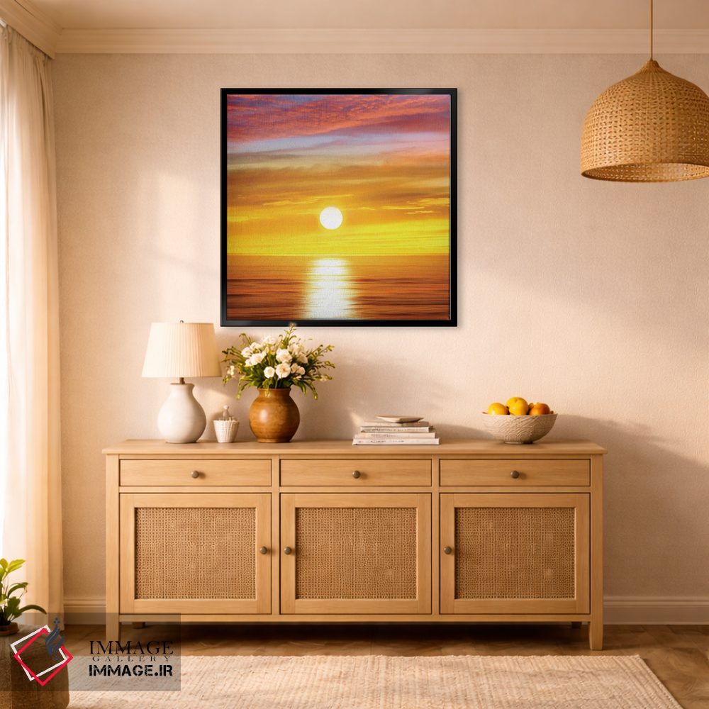 تابلو دکوراتیو اقیانوس آفتابی II اثر مگی اولسن - D1B
