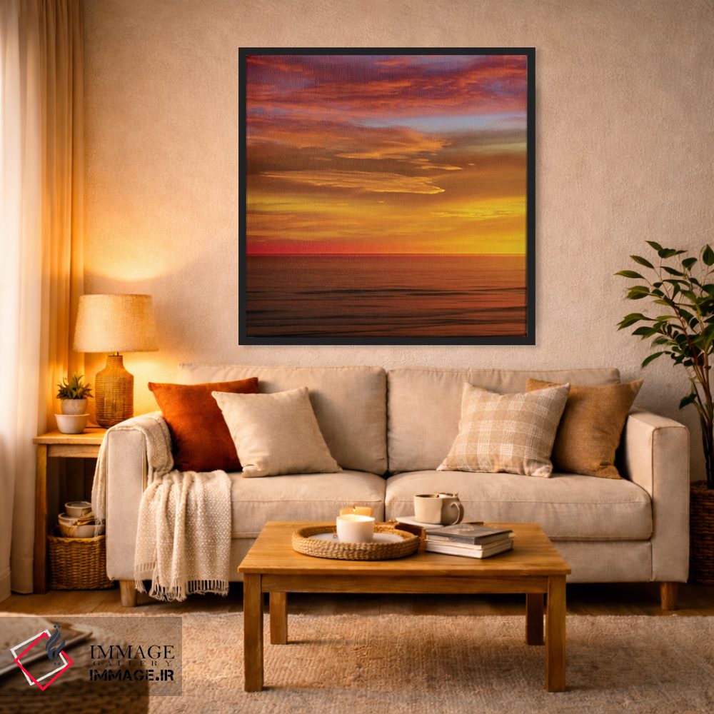 تابلو دکوراتیو اقیانوس آفتابی I اثر مگی اولسن - D4B