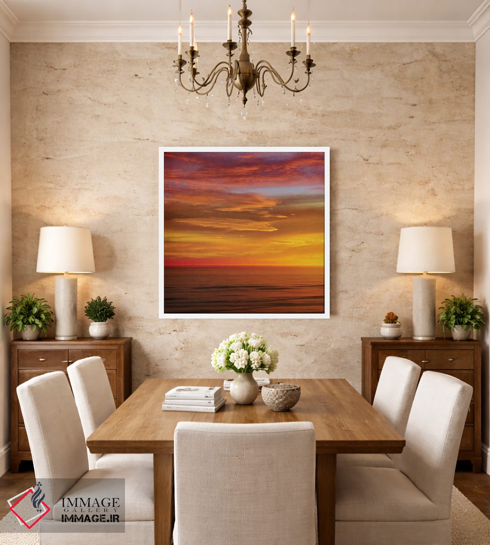 تابلو دکوراتیو اقیانوس آفتابی I اثر مگی اولسن - D3W