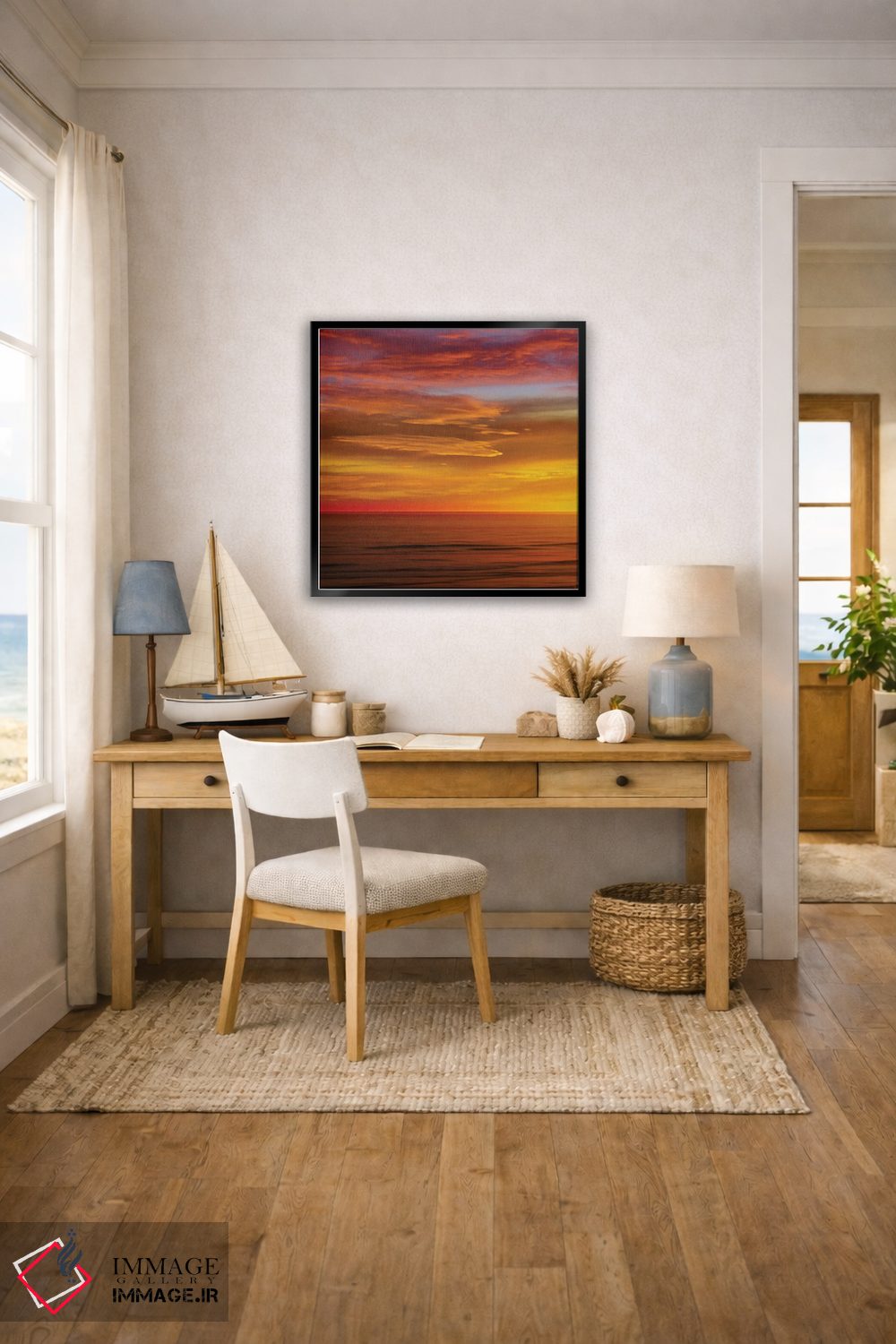 تابلو دکوراتیو اقیانوس آفتابی I اثر مگی اولسن - D5B