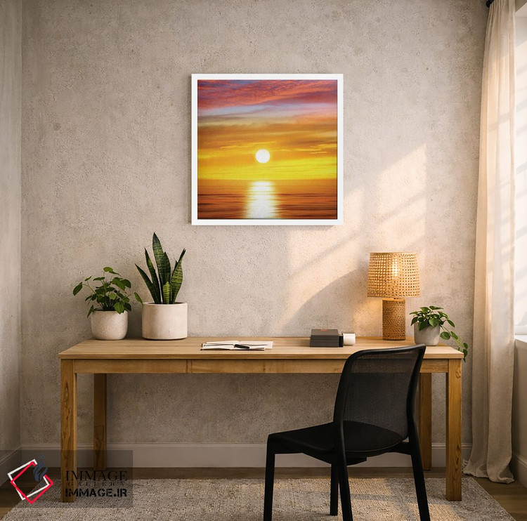 تابلو دکوراتیو اقیانوس آفتابی II اثر مگی اولسن - D3W