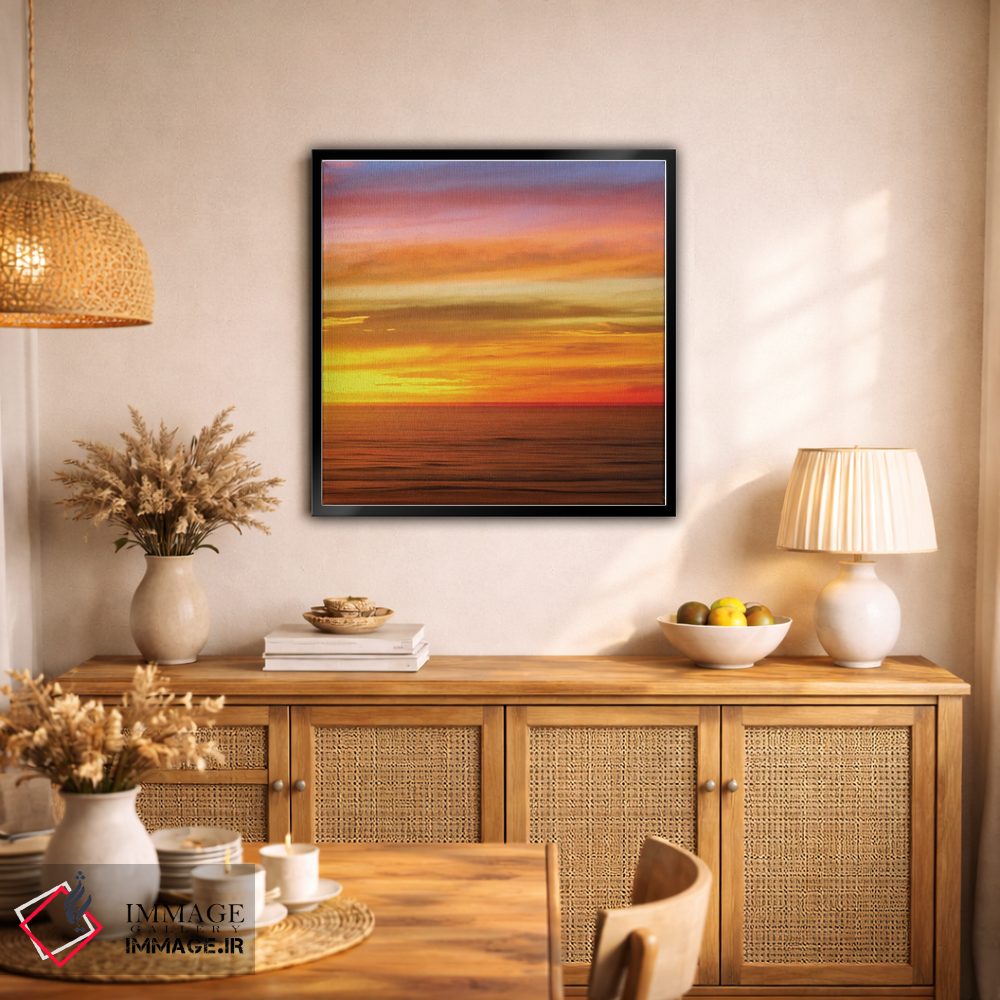 تابلو دکوراتیو اقیانوس آفتابی III اثر مگی اولسن - D2B